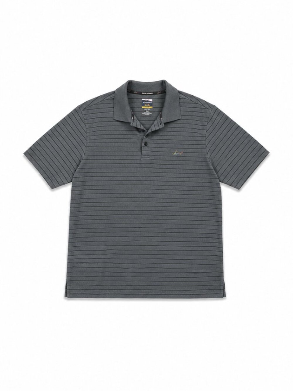 Greg Norman Collection Black And Striped Polo Shirt, Size XXL